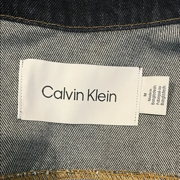 NWOT Calvin Klein Women’s Dark Blue Denim Jacket Size M - Picture 6 of 7